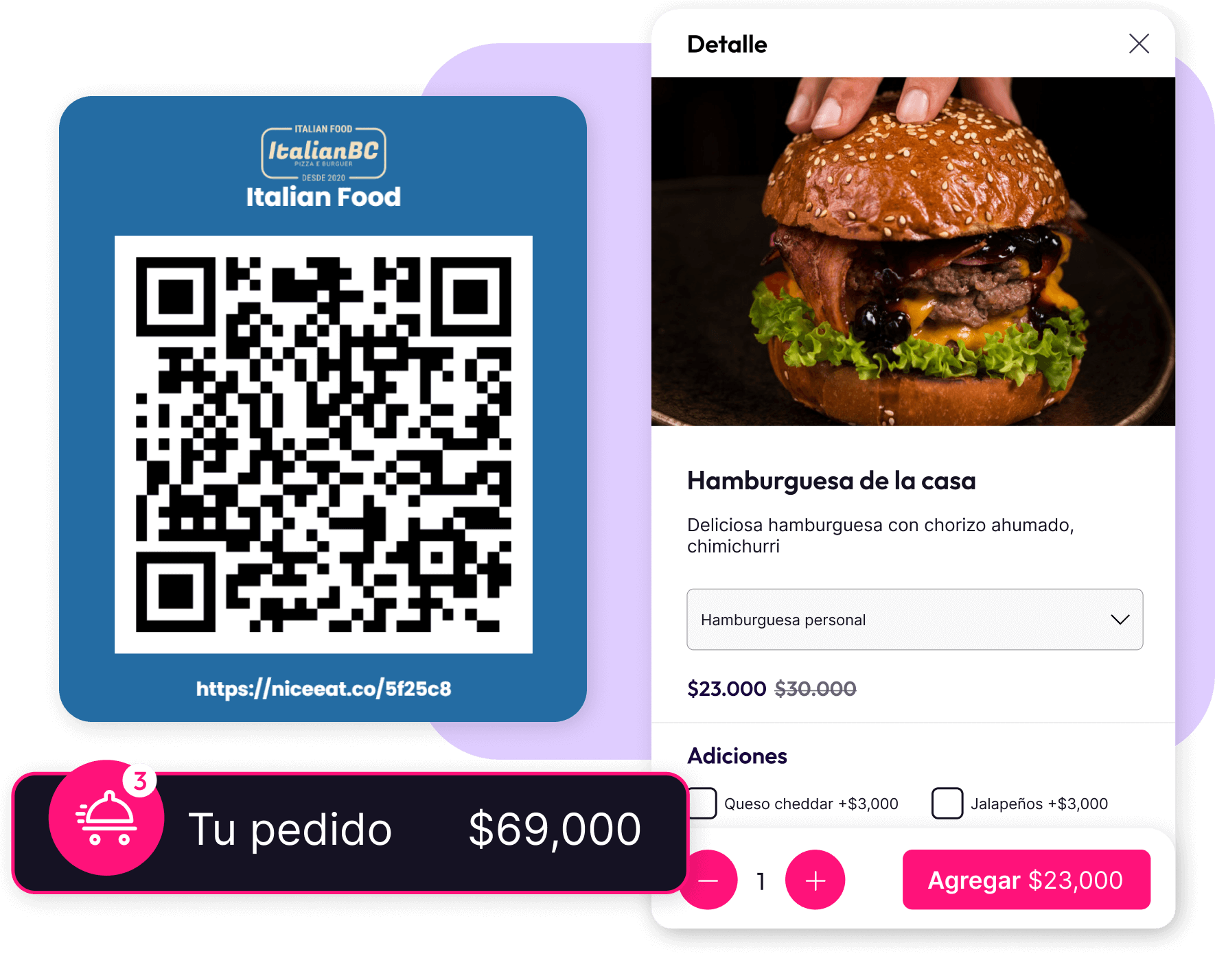 Plataforma de pedidos a la mesa con QR y pago en línea